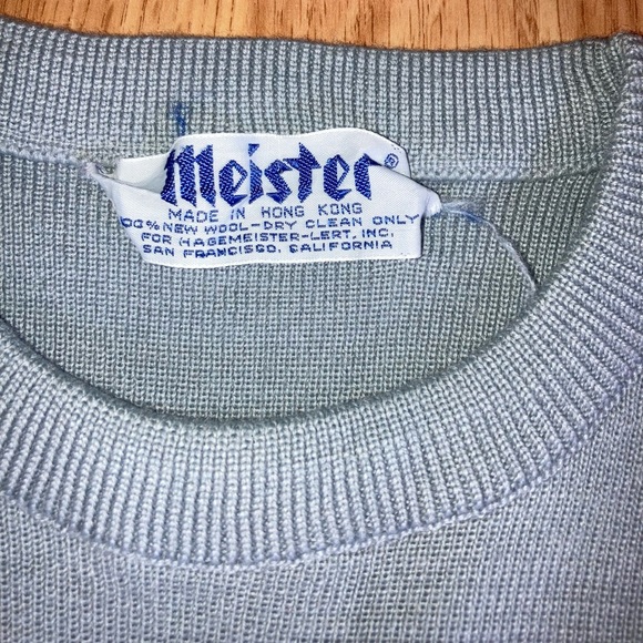 Vintage 90s Racing Stripe Wool Sweater Large Skater Grunge Alternative Style - Picture 6 of 8